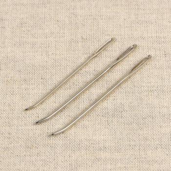 Polsternadeln mit gebogener Spitze, Set mit 3 Nadeln